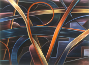 Ashland, oil/canvas, 57x77 in., 1990