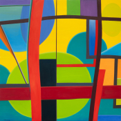 Crossing, oil/canvas, 48x48 inches, 2025