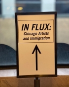 Gallery Signage for In Flux Exhibition